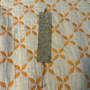 Vintage crystal cuff bracelet